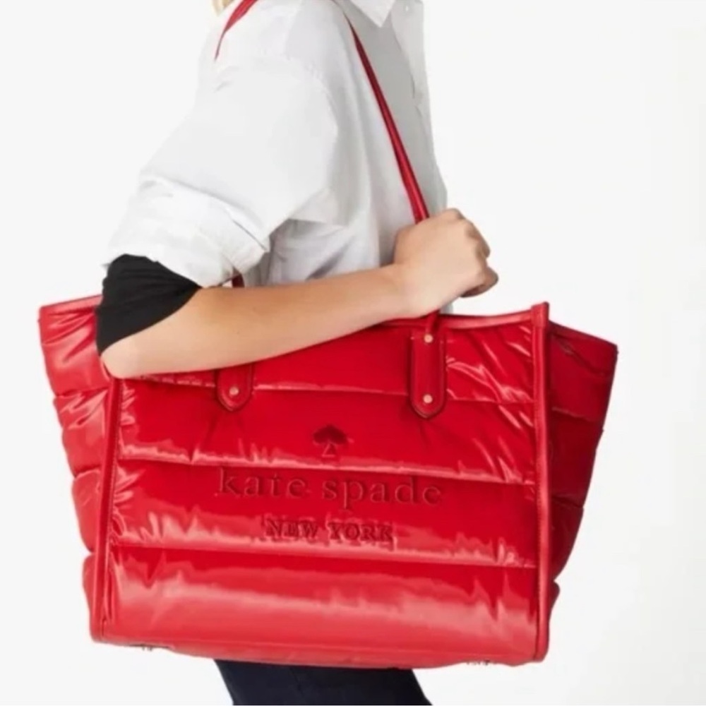 Kate spade large puffer tote